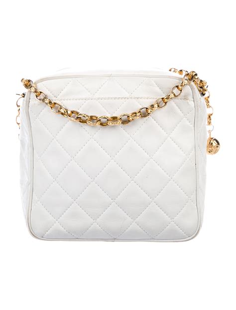 chanel white quilted bag - authentic chanel crossbody bag.